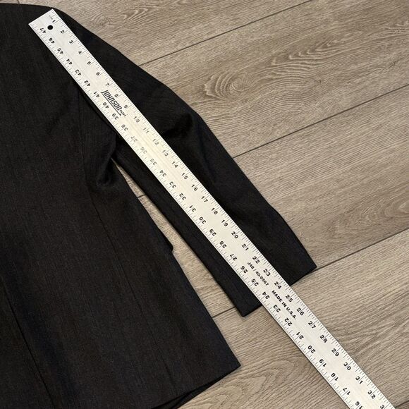 Hugo Boss The Jam75 Flat Front Charcoal Grey Suit Trim Mens 38 R - Picture 9 of 11